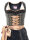 KRÜGER Dirndl Taina Knielang Schwarz-Gold 406261 mit Bluse Mietdauer 4 Tage**