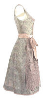KRÜGER Dirndl Roxana Knielang Linde-Rosa 414365 mit Bluse Gr. 34 Mietdauer 4 Tage**