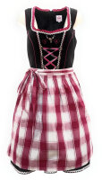 Spieth & Wensky Dirndl Mulda Knielang Schwarz-Pink mit Bluse Gr. 40 Mietdauer 4 Tage**