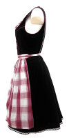Spieth & Wensky Dirndl Mulda Knielang Schwarz-Pink mit Bluse Gr. 40 Mietdauer 4 Tage**