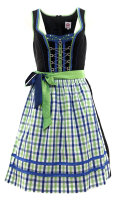 Spieth & Wensky Dirndl Nagold Knielang Schwarz-Grün mit Bluse Gr. 36 Mietdauer 4 Tage**