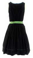 Spieth & Wensky Dirndl Nagold Knielang Schwarz-Grün mit Bluse Gr. 36 Mietdauer 4 Tage**