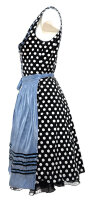 Spieth & Wensky Dirndl Naomi Knielang Schwarz-Blau mit Bluse Mietdauer 4 Tage**