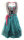 Spieth & Wensky Dirndl Radau Knielang Schwarz-Aqua-Pink mit Bluse Gr. 38 Mietdauer 4 Tage**