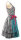 Spieth & Wensky Dirndl Radau Knielang Schwarz-Aqua-Pink mit Bluse Gr. 38 Mietdauer 4 Tage**