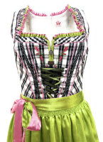 Spieth & Wensky Dirndl Radau Knielang Schwarz-Linde-Pink mit Bluse Gr. 38 Mietdauer 4 Tage**