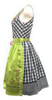 Spieth & Wensky Dirndl Radau Knielang Schwarz-Linde-Pink mit Bluse Gr. 38 Mietdauer 4 Tage**