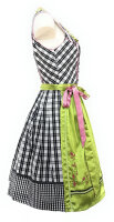 Spieth & Wensky Dirndl Radau Knielang Schwarz-Linde-Pink mit Bluse Gr. 38 Mietdauer 4 Tage**