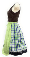 Spieth & Wensky Dirndl Nevana Knielang Braun-Maigrün mit Bluse Gr. 36 Mietdauer 4 Tage**
