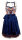 Spieth & Wensky Dirndl Regula Knielang Weiß-Bunt-Blau mit Bluse Gr. 42 Mietdauer 4 Tage**