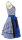 Spieth & Wensky Dirndl Reindl Knielang Royal-Braun mit Bluse Gr. 38 Mietdauer 4 Tage**