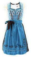 Spieth & Wensky Dirndl Reindl Knielang Aqua-Braun mit Bluse Gr. 36 Mietdauer 4 Tage**