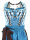 Spieth & Wensky Dirndl Reindl Knielang Aqua-Braun mit Bluse Gr. 36 Mietdauer 4 Tage**