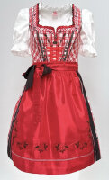 Spieth & Wensky Dirndl Reindl Knielang Rot-Braun mit...