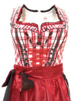 Spieth & Wensky Dirndl Reindl Knielang Rot-Braun mit...