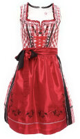 Spieth & Wensky Dirndl Reindl Knielang Rot-Braun mit Bluse Mietdauer 4 Tage**