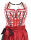 Spieth & Wensky Dirndl Reindl Knielang Rot-Braun mit Bluse Mietdauer 4 Tage**