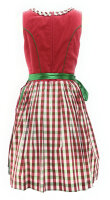 Spieth & Wensky Dirndl Reise Knielang Pink-Rot-Grün mit Bluse Mietdauer 4 Tage**