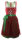 Spieth & Wensky Dirndl Reise Knielang Pink-Rot-Grün mit Bluse Mietdauer 4 Tage**