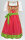 Spieth & Wensky Dirndl Ria Knielang Lachs-Limone mit Bluse Mietdauer 4 Tage**
