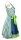 Spieth & Wensky Dirndl Ria Knielang Blau-Limone mit Bluse Gr. 38 Mietdauer 4 Tage**