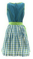Spieth & Wensky Dirndl Riana Knielang Azur-Lime mit Bluse Gr. 38 Mietdauer 4 Tage**
