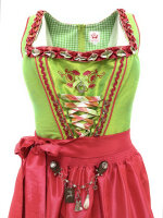 Spieth & Wensky Dirndl Riana Knielang Lachs-Lime mit...