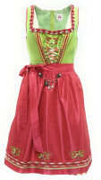 Spieth & Wensky Dirndl Riana Knielang Lachs-Lime mit Bluse Gr. 38 Mietdauer 4 Tage**