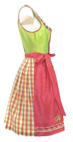 Spieth & Wensky Dirndl Riana Knielang Lachs-Lime mit Bluse Gr. 38 Mietdauer 4 Tage**