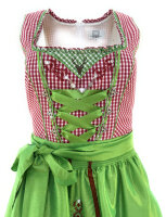 Spieth & Wensky Dirndl Lucy Lang Rot-Grün mit...