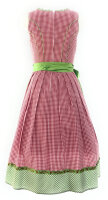 Spieth & Wensky Dirndl Lucy Lang Rot-Grün mit Bluse Gr. 36 Mietdauer 4 Tage**