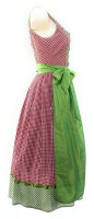 Spieth & Wensky Dirndl Lucy Lang Rot-Grün mit Bluse Gr. 36 Mietdauer 4 Tage**