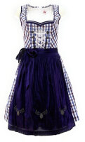 Spieth & Wensky Dirndl Nymphe Knielang Pflaume-Aubergine mit Bluse Gr. 36 Mietdauer 4 Tage**