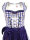 Spieth & Wensky Dirndl Nymphe Knielang Pflaume-Aubergine mit Bluse Gr. 36 Mietdauer 4 Tage**
