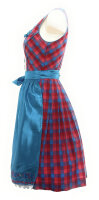 Spieth & Wensky Dirndl Regula Knielang Rubin-Ozean-Aqua mit Bluse Gr. 36 Mietdauer 4 Tage**