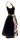 Spieth & Wensky Dirndl Taunus Knielang Rose-Schwarz-Aprikose mit Bluse Mietdauer 4 Tage**
