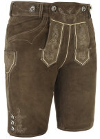 Kurze Lederhose Volker Braun mit Träger Modell 2025...