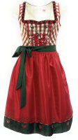 Spieth & Wensky Dirndl Ria Knielang Rot-Flasche mit Bluse Gr. 38 Mietdauer 4 Tage**