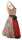 Spieth & Wensky Dirndl Ria Knielang Rot-Flasche mit Bluse Gr. 38 Mietdauer 4 Tage**