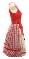 Spieth & Wensky Dirndl Tinette Knielang Rot-Beige mit Bluse Gr. 36 Mietdauer 4 Tage**