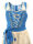 Spieth & Wensky Dirndl Tinette Knielang Aqua-Beige mit Bluse Mietdauer 4 Tage**