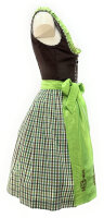 Spieth & Wensky Dirndl Tira Knielang Braun-Grün mit Bluse Mietdauer 4 Tage**