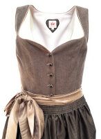 Spieth & Wensky Dirndl Waleska Knielang Braun mit...
