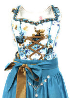 Spieth & Wensky Dirndl Tülau Knielang Aqua-Braun...