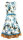 Spieth & Wensky Dirndl Tülau Knielang Aqua-Braun mit Bluse Mietdauer 4 Tage**