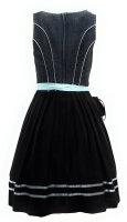 Spieth & Wensky Dirndl Twist Knielang Denim-Eis mit Bluse Gr. 42 Mietdauer 4 Tage**