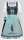 Spieth & Wensky Dirndl Twist Knielang Denim-Eis mit Bluse Gr. 42 Mietdauer 4 Tage**
