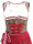 Spieth & Wensky Dirndl Angela Knielang Taupe-Rot mit Bluse Gr. 42 Mietdauer 4 Tage**