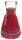 Spieth & Wensky Dirndl Angela Knielang Taupe-Rot mit Bluse Gr. 42 Mietdauer 4 Tage**