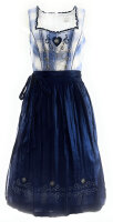 Spieth & Wensky Dirndl Kür Lang Blau-Navy mit Bluse Gr. 40 Mietdauer 4 Tage**